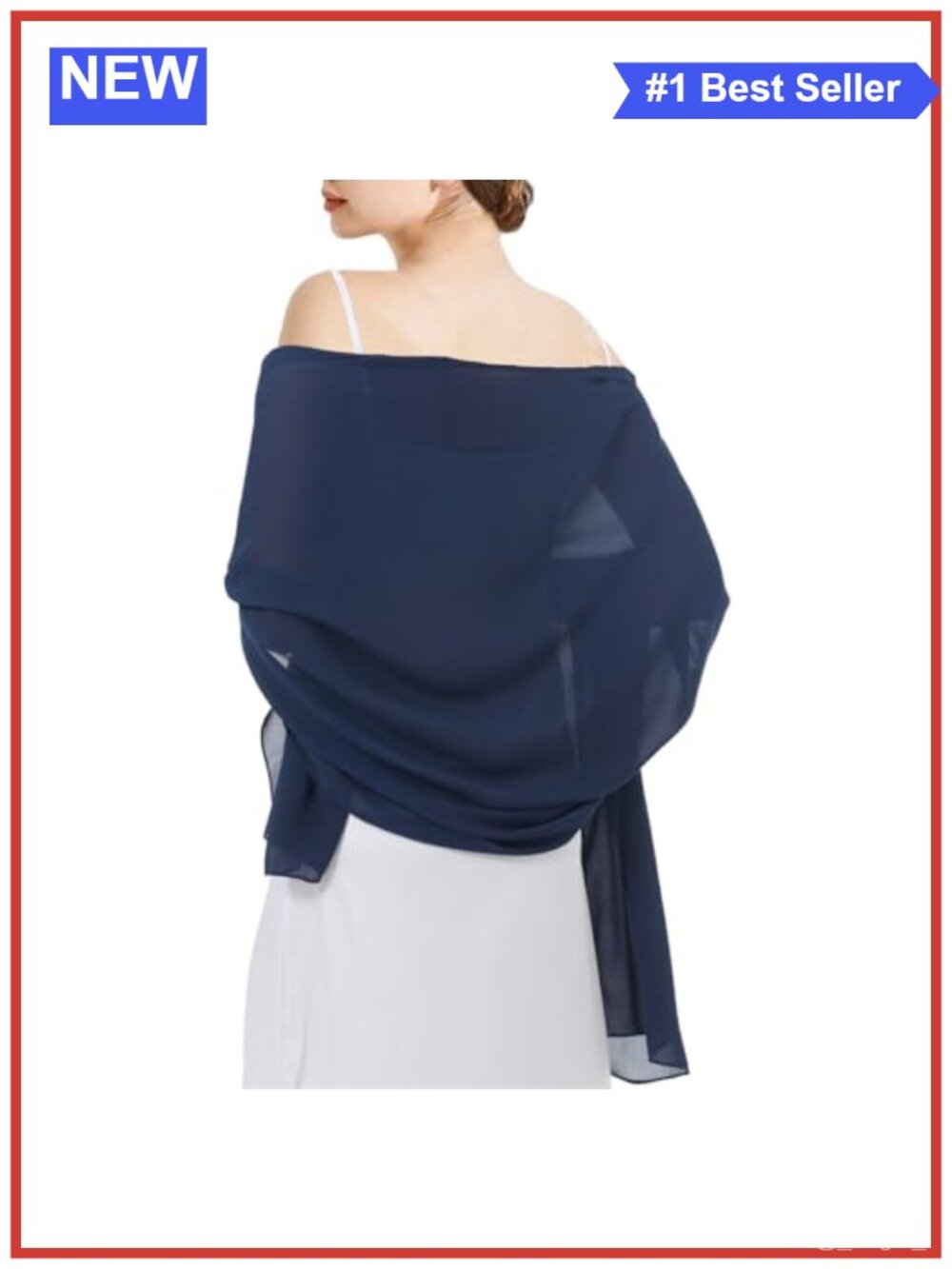 Chiffon Shawl Wrap for Women Lightweight Breathable Evening Scarf
